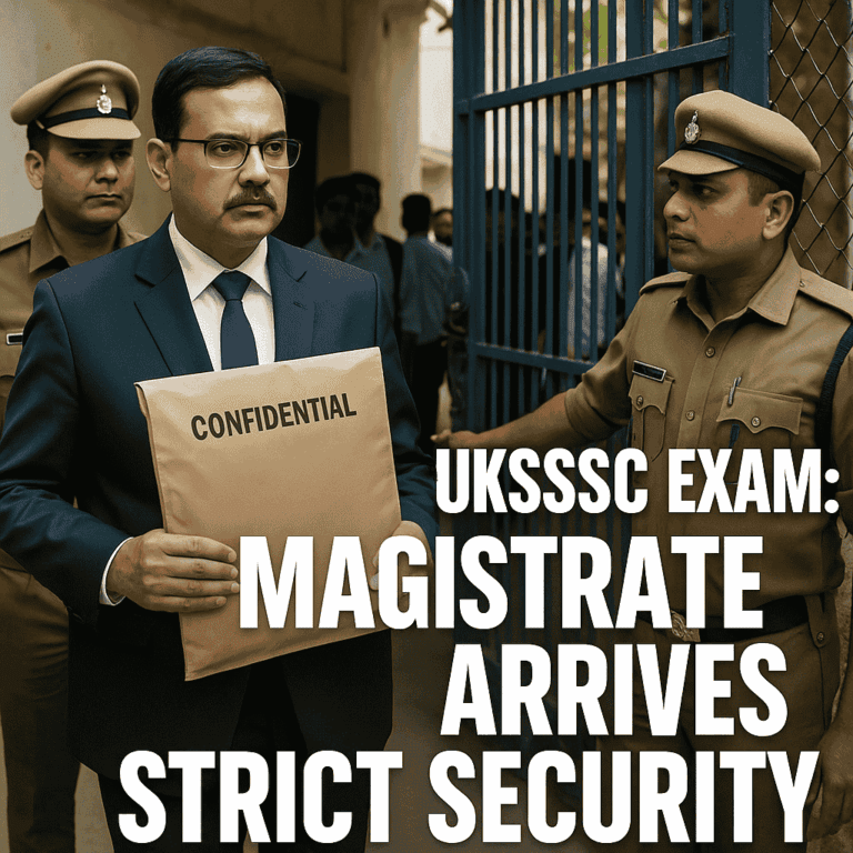 UKSSSC Exam: मजिस्ट्रेट खुद लेकर पहुंचे प्रश्न पत्र, 75.19% अभ्यर्थी हुए उपस्थित