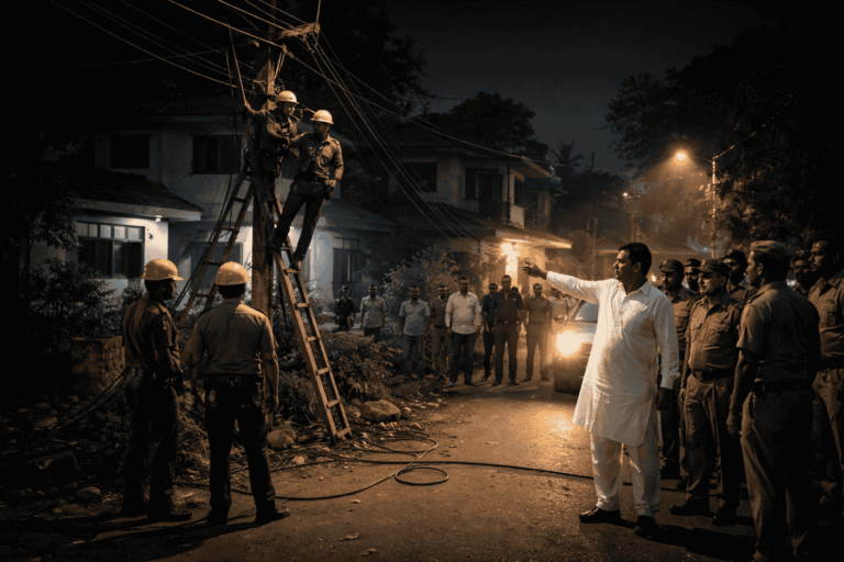 अघोषित कटौती पर भड़के विधायक, अधिकारियों के सरकारी आवासों की बिजली कटवाई — मचा प्रशासनिक हड़कंप