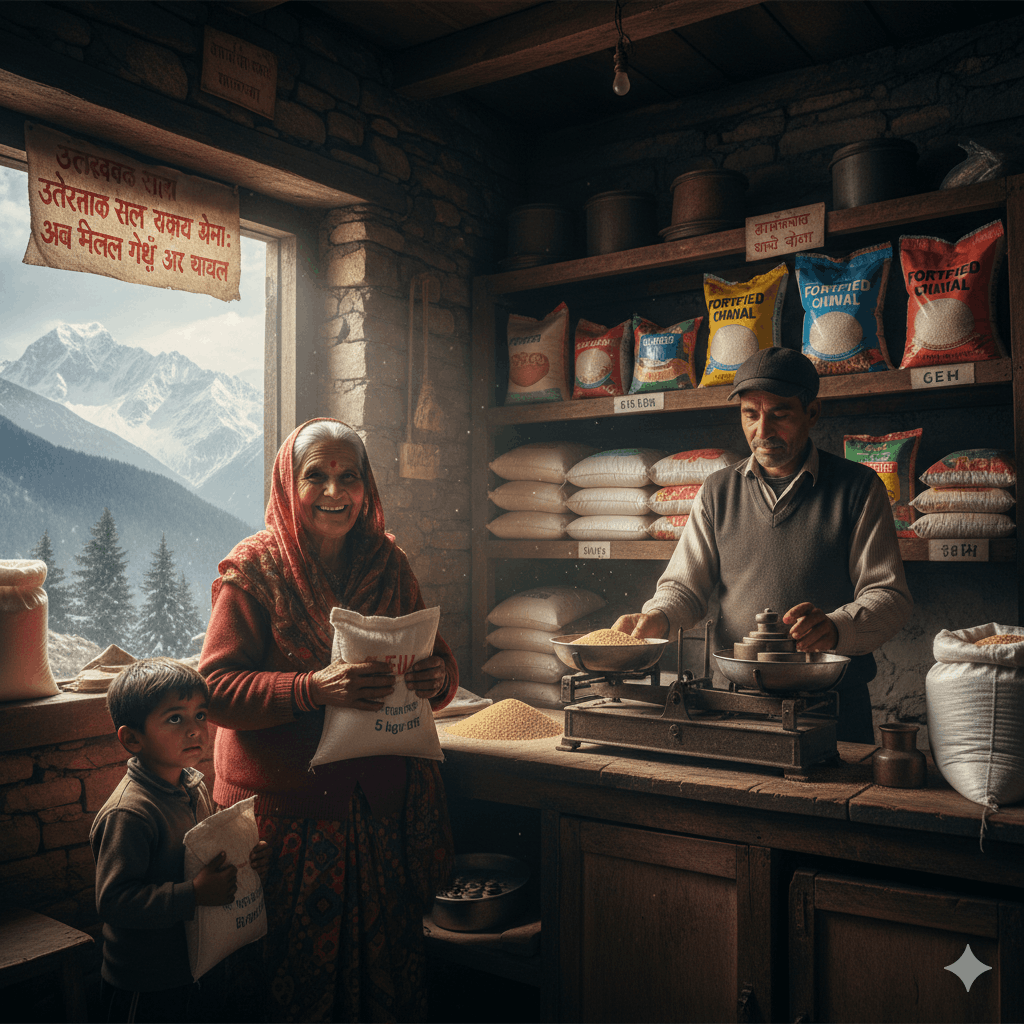 उत्तराखंड: साढ़े नौ लाख परिवारों के लिए बदली राशन व्यवस्था, अब थाली में लौटेगी गेहूं की रोटी
