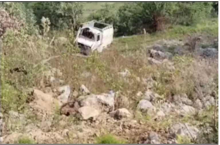बागेश्वर के कपकोट में खाई में गिरा वाहन, हादसे में दो की मौत और चार घायल