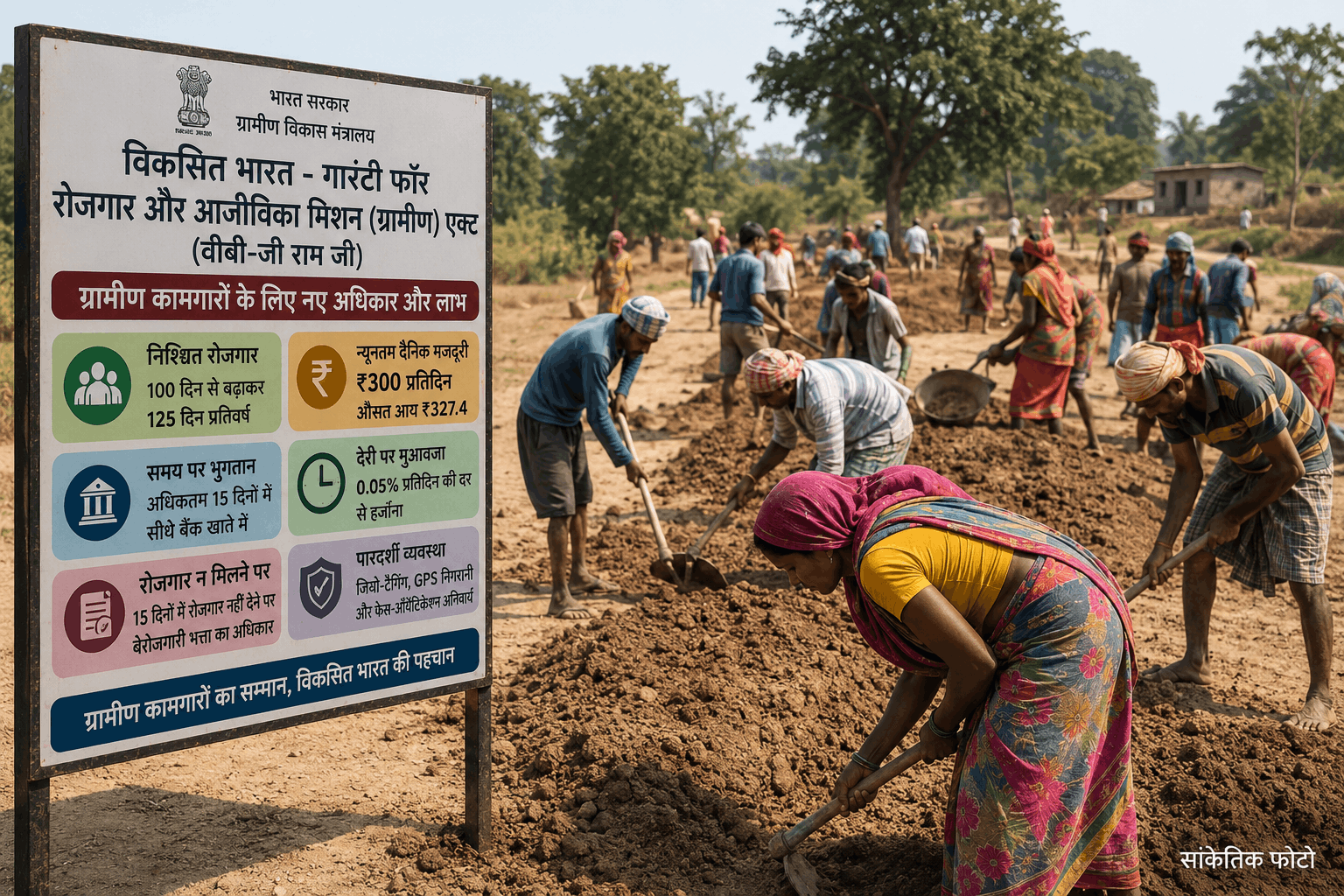ग्रामीण आजीविका को मजबूती: न्यूनतम दिहाड़ी ₹300 तय, श्रमिक परिवारों को मिलेगा लाभ