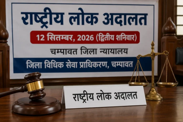चंपावत में 12 सितंबर को राष्ट्रीय लोक अदालत का आयोजन: राजस्व मामलों के त्वरित निस्तारण पर जोर