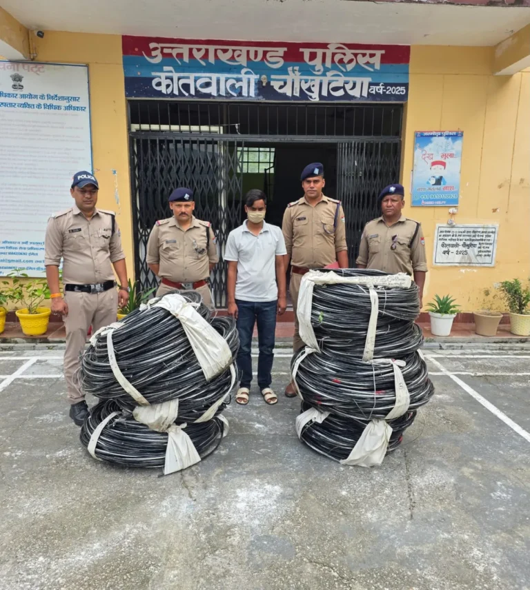 भरोसे का फायदा उठाकर लाखों की केबिल चुराने वाला सब-कॉन्ट्रैक्टर 24 घंटे में गिरफ्तार